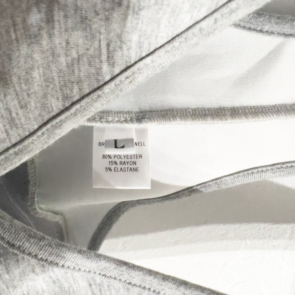 Brandon Maxwell Sports Racer Back Bra Top Cropped Large Gray Sporty Crop - Picture 2 of 4